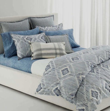 Lauren Ralph Lauren Austin Diamond Full/Queen Grey Blue 3 Piece Duvet Cover Set