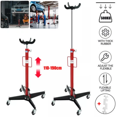 Transmission Jack 0.5T Heavy Duty Hydraulic Gearbox Auto Part Lifter Hoist Stand - Image 1 of 4