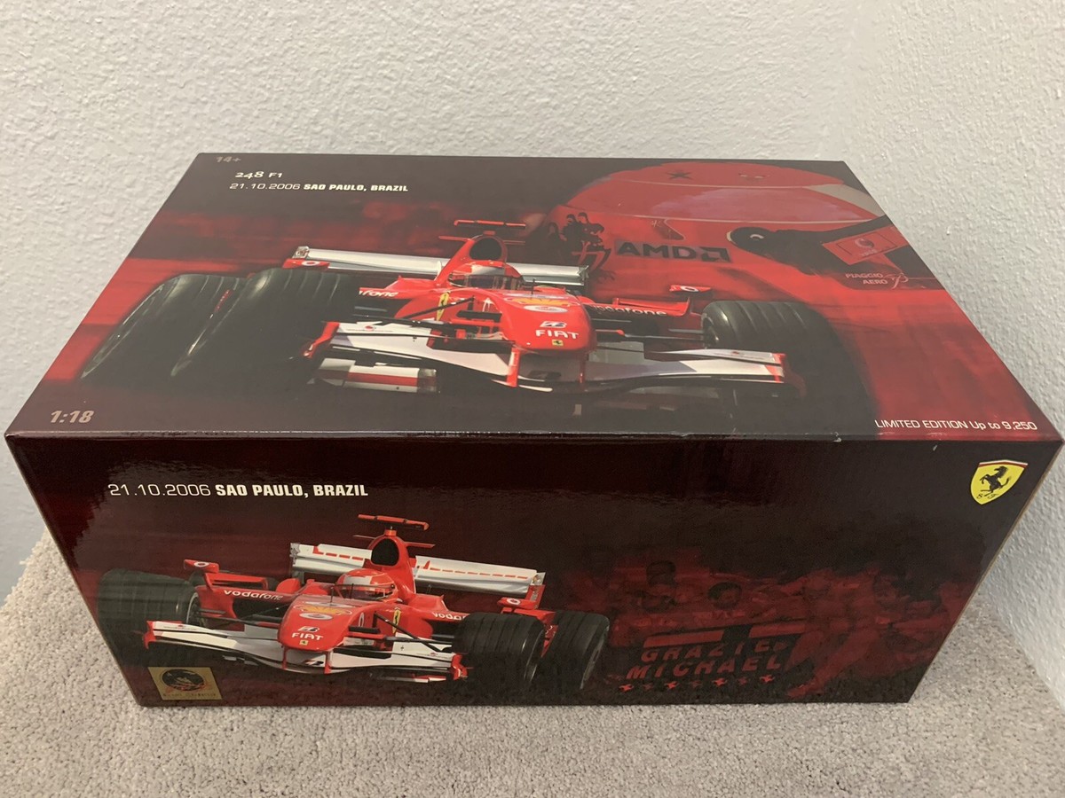 2006 Ferrari 248 F1 Michael Schumacher Sao Paulo GP. 1/18 HOT