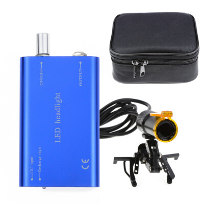 Dental 5W LED Headlight Lamp Metal Clip with Filter for Binocular Loupe US SHIPS