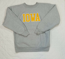 VTG Gray Bear Iowa Sweatshirt Pullover Made In USA Mens Size XL