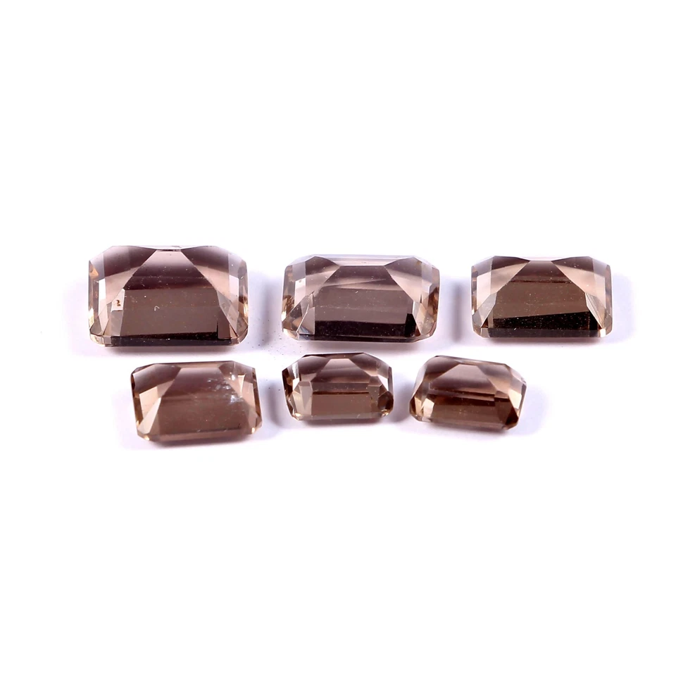 11.50 Cts Natural Smoky Quartz Faceted Cut Square Shape Loose Gemstone 10x8x5 mm - Image 2 of 2