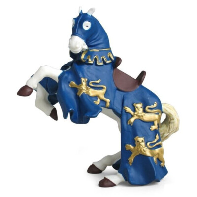 Papo 39339 King Richard's Horse Blue Toy - NIP