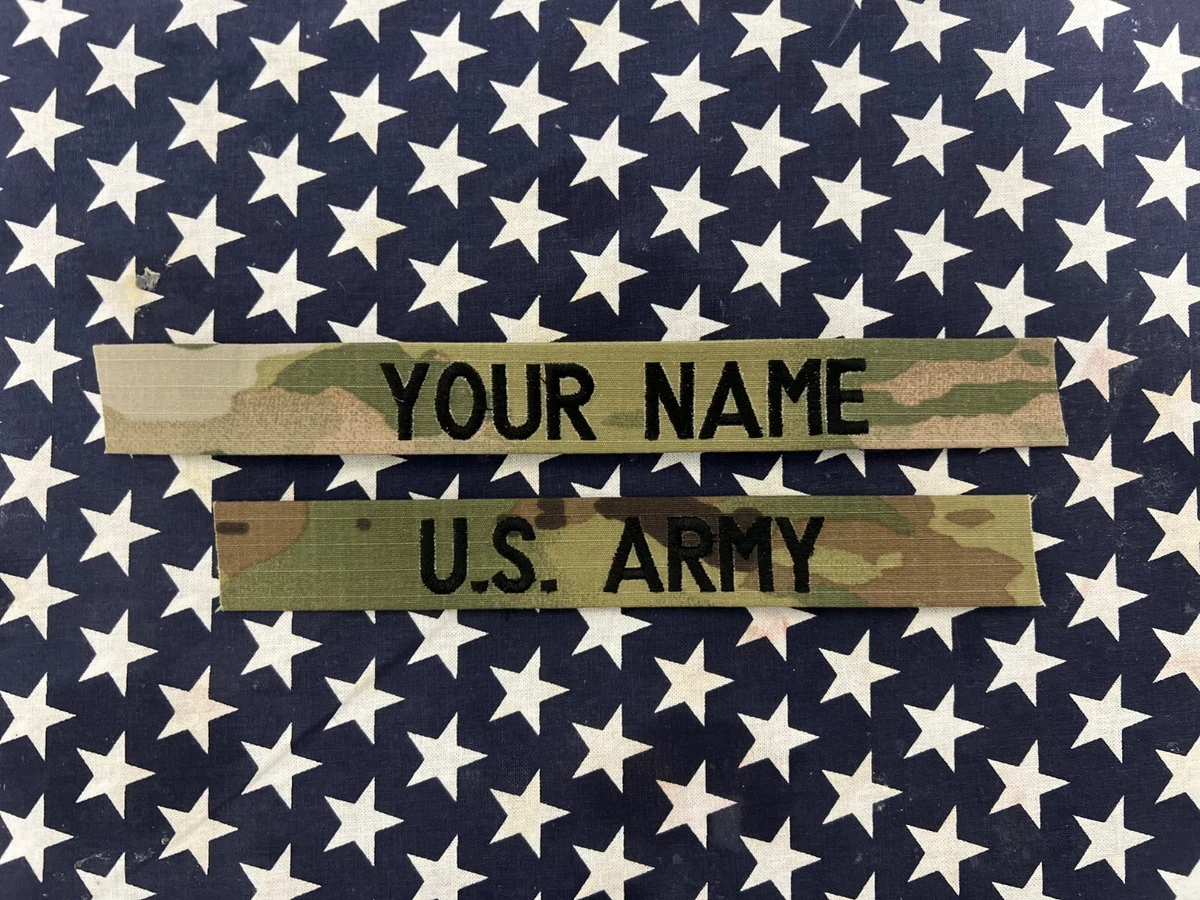 Ocp Name Tape / Embroidered Name Tape / Ocp Name Tape With Hook