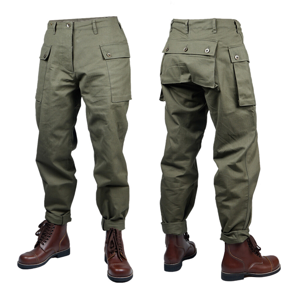WWII Vietnam War US Army P44 PANTS Uniforms Trousers Army Green