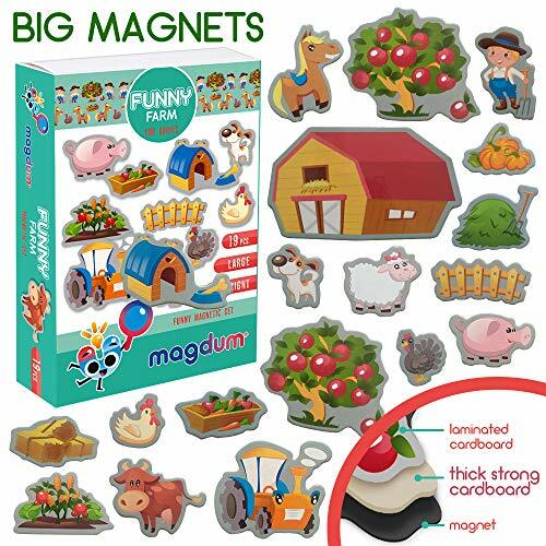 MAGDUM Funny Calamite Bambini Animali Fattoria – Grandi calamite frigo (Z5P)