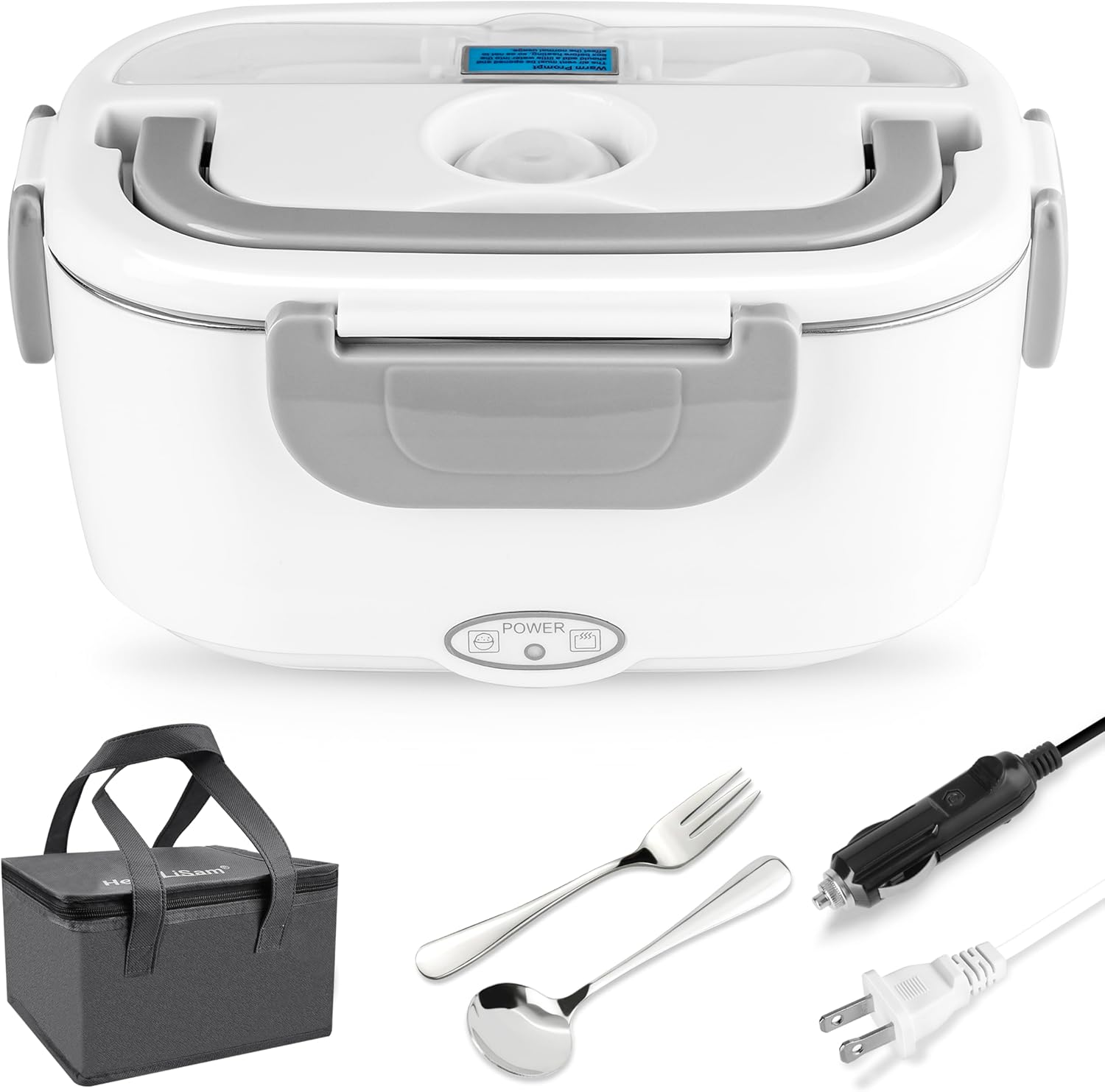 Electric Lunch Box Food Heater, 3 in 1 Faster Heated Lunch Box for Adult, 1.5L P