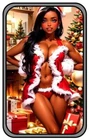 2024 Sexy Santa's Hottie Helpers Sandra the Beard Massager 1 oz silver Art Bar