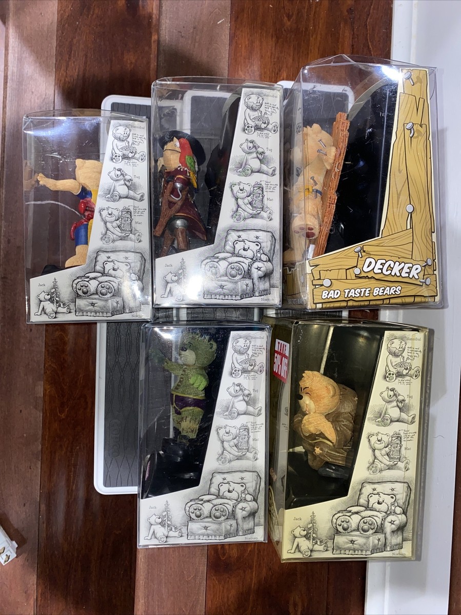 NEW Bad Taste Bears Figures- DECKER IGOR BRAD LUCKY JACK NEW Bad Taste Bears Figures- DECKER IGOR BRAD LUCKY JACK