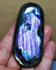 Polished Nice Rainbow Purple Flash Labradorite Spectrolite Freeform Reiki Stone