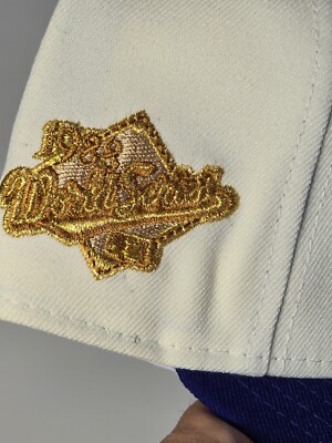 LA Dodgers Metallic Gold 1988 World Series Patch New Era Exclusive