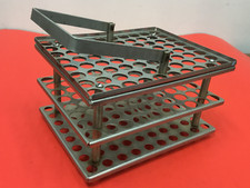 Stainless Steel - Test Tube Rack - 80 Tubes