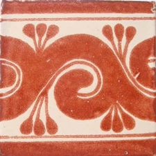 C#060) MEXICAN TILES CERAMIC HAND MADE SPANISH INFLUENCE TALAVERA MOSAIC ART