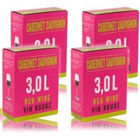 Neon Cabernet Sauvignon, Trocken, Bag-In-Box, Sortenreines Weinpaket (4X3,0L)