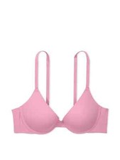PINK Victoria's Secret Moonstone Pink Logo 34C Wear Everywhere Push Up Bra VS
