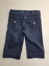 Kut From The Kloth Jean Shorts Womens Sz 4 Jort Stretch Dark Wash Flap Pockets