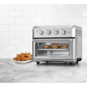 Cuisinart Air Fryer Toaster Oven Stainless 1800W: Convection Bake, Broiler