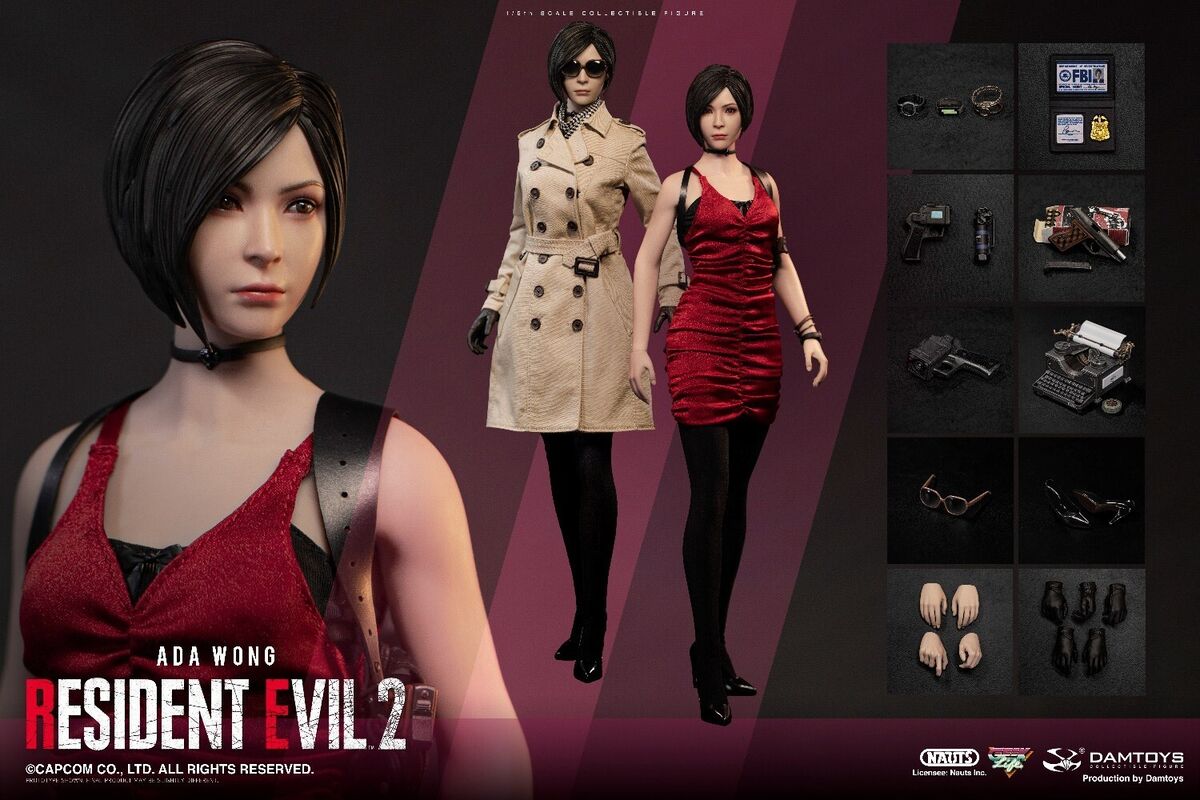 NAUTS x DAMTOYS 1/6 CAPCOM Resident Evil 2 Ada Wong Figure [DMS039]