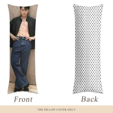 BTS JK body pillow case - Stunning picture of JK and logos! 3 sizes - bts jk ful