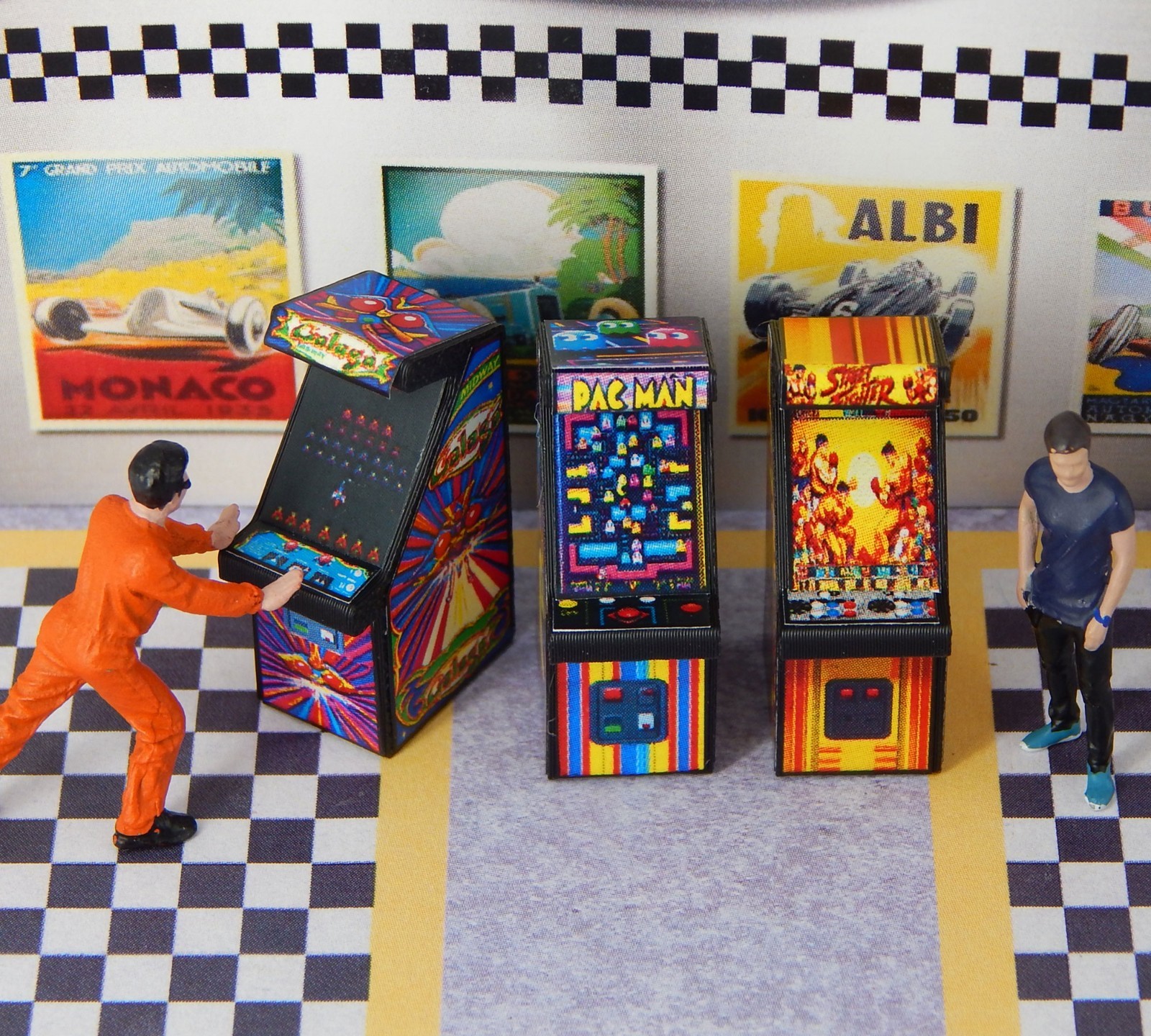 1/64 Diorama Display ARCADE MACHINE Model City Scene Accessory S Scale ...