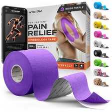 Kinesiology Tape-Incredible Support 16.4 Feet - Uncut, Pack A: Indigo Purple