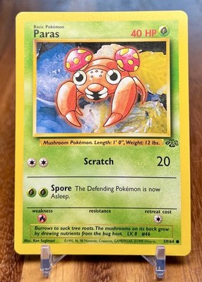 Paras 59/64 Common Jungle Pokemon Unlimited Lightly Played