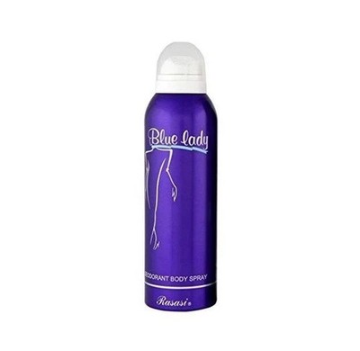 NEW RASASI BLUE LADY DEODORANT BODY SPRAY FOR WOMEN WITH FREE SHIPPING - 200 ML