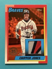 CHIPPER JONES (08/25) (1:7,674 Packs) (1990 JERSEY PATCH RELIC) 2025 Topps BRAVE