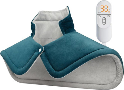 Weighted Heating Pad for Neck Shoulders Back, Upgraded PTC+NTC Even Heating, Ver