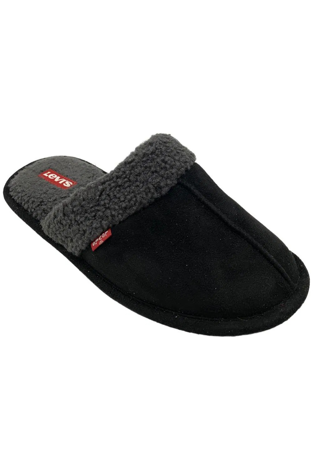Levis Mens Brixton Round Toe Slippers Black 3890₽