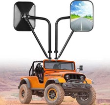 Door Hinge Mirrors For Safe Doors Off Driving 1997-17 Jeep Wrangler Jk Jku Cj Yj