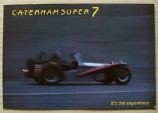 CATERHAM SUPER SEVEN CAR Lotus Sales Brochure c1987