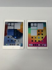 Lot of 2 Apple iPad 6th Gen 128GB WiFi 9.7" Working Cracked Screen