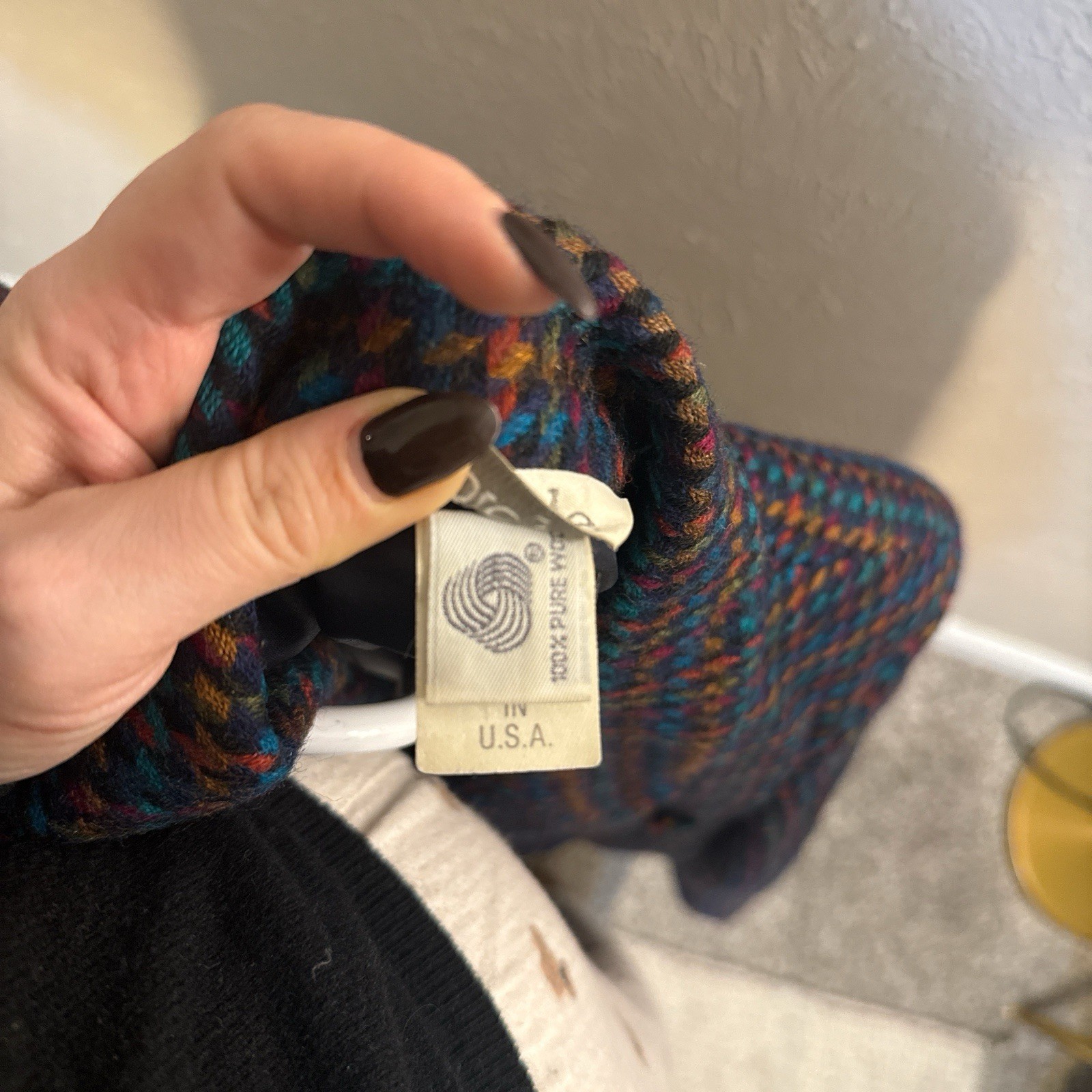 Pendleton Petites 16P Multicolor Houndstooth 100%… - image 4