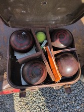4 Vintage Lawn Bowling Balls Championship Australia