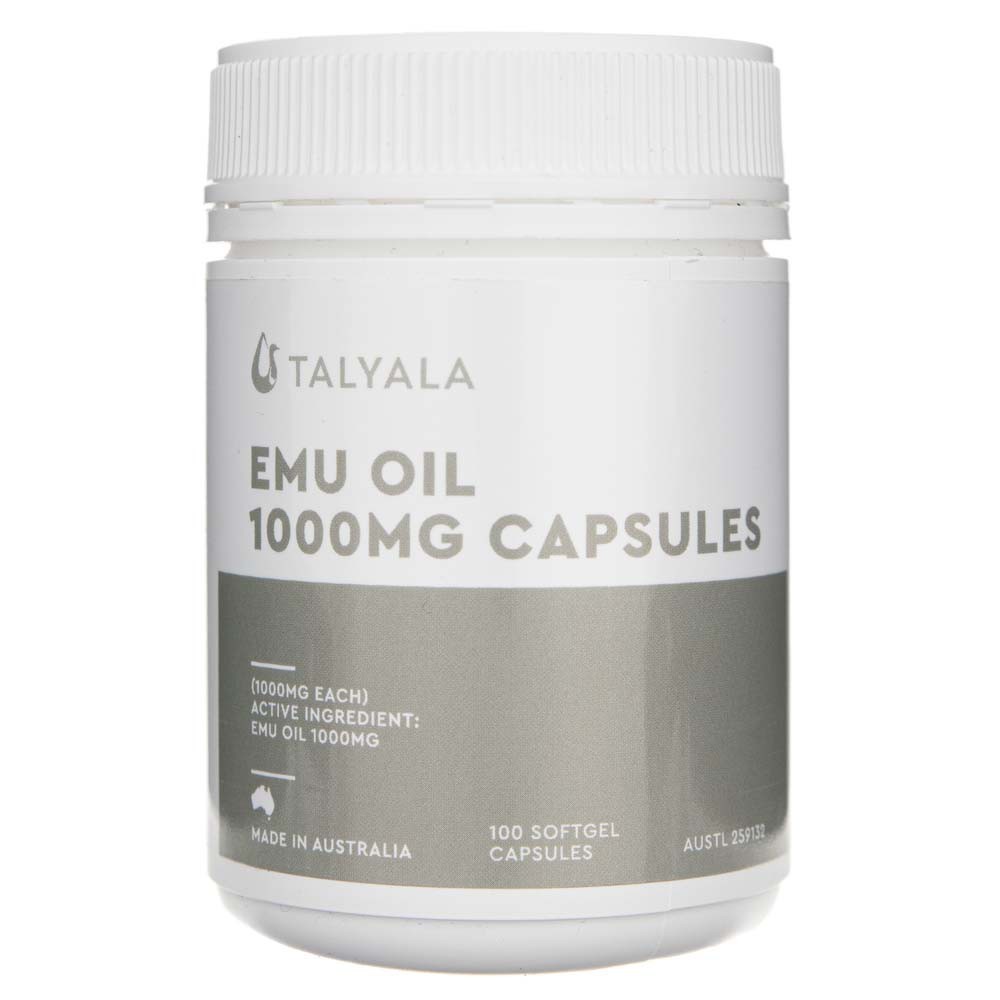 Huile d'émeu Talyala 1000 mg en 100 capsules pour votre bien-être