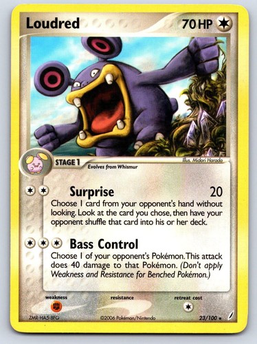 Loudred 23/100 Rare Crystal Guardians Moderately Played