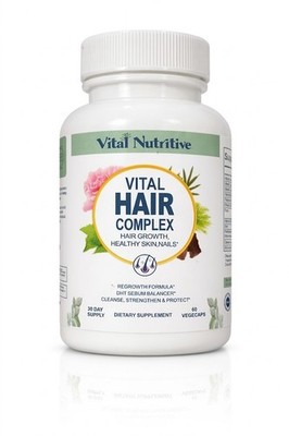 VITAL NUTRITIVE Vital Hair Complex - Hair Growth Vitamins for Men and Women -...