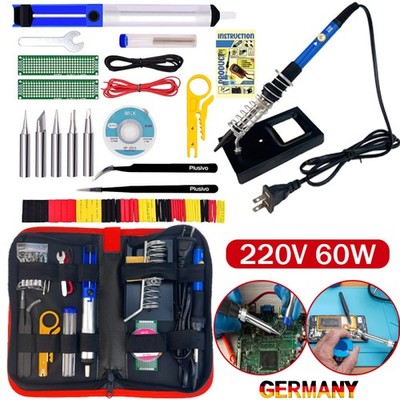 Profi Lötkolben Set Lötset Feinlötkolben Regelbar Soldering Iron Kit 60W DHL