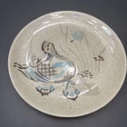 Red Wing Pottery Bob White 10 3/4” Dinner Plate Quail Design Hand Painted USA