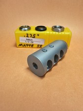 Muzzle Brake .223 5.56 1/2-28 Bead Blast Stainless Steel Matte MB25 New Recoil