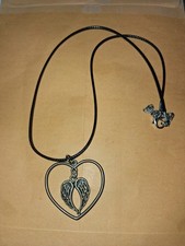 Angel Wings Heart Necklace 16 Inches Cute Usa Seller