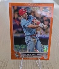 Paul Goldschmidt 2022 Topps Chrome Orange Logofractor /25