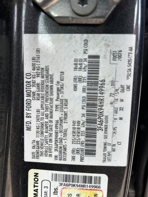 Stabilizer Bar Rear Fits 13-20 FUSION 104591131