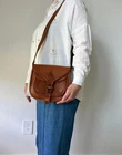 New CrossBody Bag Women's New Classic Vintage Genuine Leather Messenger Shoulder