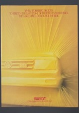 1987 PRINT AD PIRELLLI Tires w/ Volkswagen GTI Hatchback Wolfsburg edition