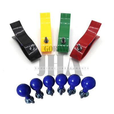 Adult reusable EKG Suction electrodes and Limb Clamps, Ag/AgCI, Universal