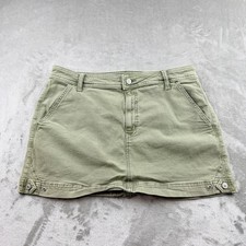 American Eagle Women's Olive Green High Rise Mini Skirt Cargo Size 12 Stretch