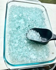 Crushed Safety Glass for Crafting, 2.5 Pounds