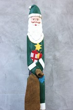 Large Wooden Santa Claus 35" Christmas Decor Folk Art Photo Prop Rustic Xmas